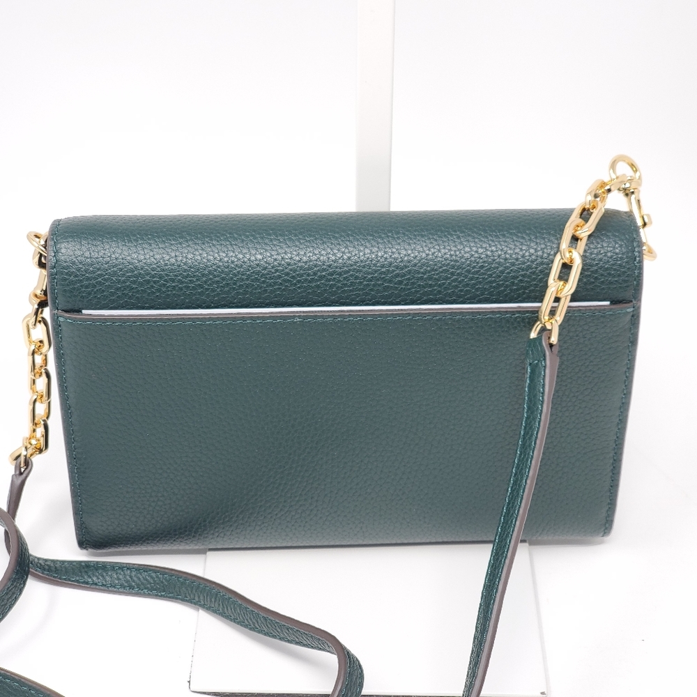 💯 Auth Tory Burch Carter Chain Wallet Crossbody - Picture 2 of 8
